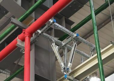 镜湖该抗震支架的整体式支吊架结构协调性好